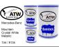 Preview: Mercedes-Benz, Mountain Crystal White Metallic, 134 / 9134: 500ml Lackdose + 500ml Klarlack + 250ml Härter - Set, von ATW Autoteile West.